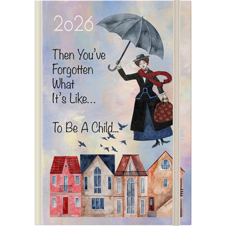 Ημερολόγιο ημερήσιο 2026 Linardatos Fancy με λάστιχο 14x21cm (62063-A)