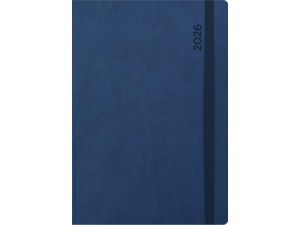 Ημερολόγιο ημερήσιο 2026 Linardatos Flexy 360o με λάστιχο17x24cm (62094-B) Μπλε