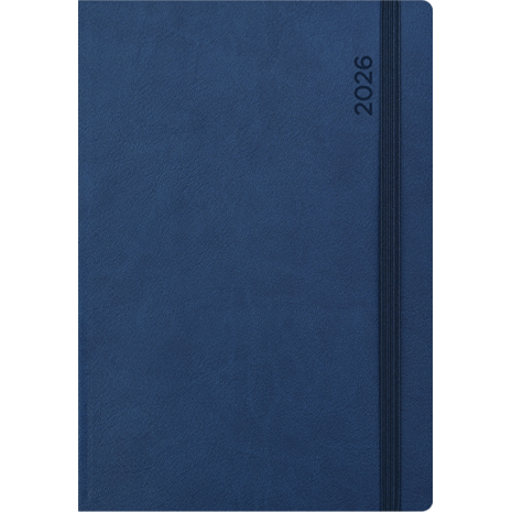 Ημερολόγιο ημερήσιο 2026 Linardatos Flexy 360o με λάστιχο17x24cm (62094-B) Μπλε