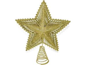 Κορυφή δέντρου αστέρι χρυσή 26x5x20cm