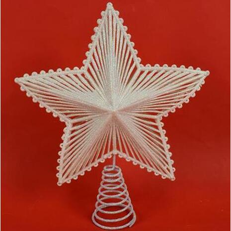 Κορυφή δέντρου αστέρι λευκή 26x5x20cm