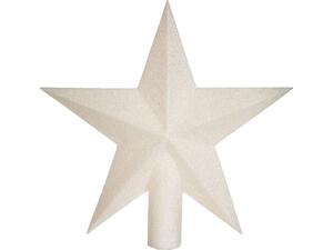 Κορυφή δέντρου αστέρι λευκή Υ19x19x5εκ.