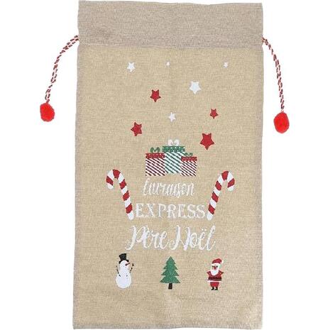 Χριστουγεννιάτικος σάκος δώρου Υ70x50εκ. Σχέδιο1 /Σχέδιο 2