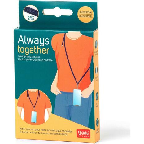 Λουράκι λαιμού για κινητά Legami Always Together μπλε