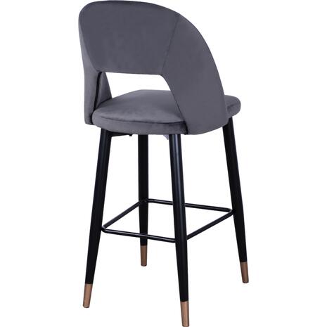 ΣΚΑΜΠΟ ΜΠΑΡ HARPER HM8526.01 ΒΕΛΟΥΔΟ ΓΚΡΙ ΜΕ ΜΕΤΑΛΛΙΚΟ ΣΚΕΛΕΤΟ 50Χ51Χ111Υ εκ. (σετ 2 τεμαχίων)