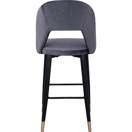 ΣΚΑΜΠΟ ΜΠΑΡ HARPER HM8526.01 ΒΕΛΟΥΔΟ ΓΚΡΙ ΜΕ ΜΕΤΑΛΛΙΚΟ ΣΚΕΛΕΤΟ 50Χ51Χ111Υ εκ. (σετ 2 τεμαχίων)