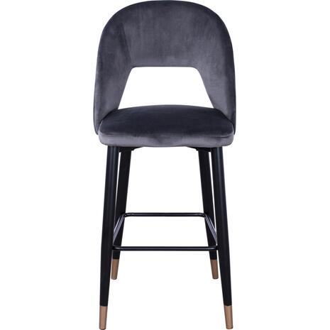 ΣΚΑΜΠΟ ΜΠΑΡ HARPER HM8526.01 ΒΕΛΟΥΔΟ ΓΚΡΙ ΜΕ ΜΕΤΑΛΛΙΚΟ ΣΚΕΛΕΤΟ 50Χ51Χ111Υ εκ. (σετ 2 τεμαχίων)