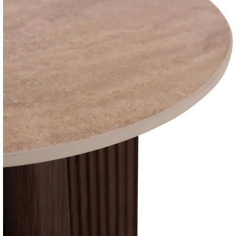 ΤΡΑΠΕΖΙ ΒΟΗΘΗΤΙΚΟ SKY HM18330 ΚΕΡΑΜΙΚΟ TOP ΟΨΗ ΤΡΑΒΕΡΤΙΝΑΣ-MDF ΒΑΣΗ ΚΑΦΕ Φ45x50Υεκ.