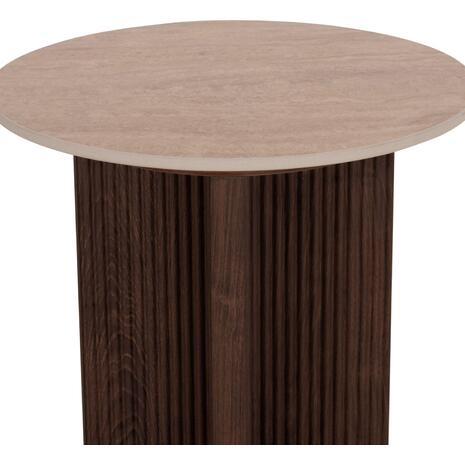 ΤΡΑΠΕΖΙ ΒΟΗΘΗΤΙΚΟ SKY HM18330 ΚΕΡΑΜΙΚΟ TOP ΟΨΗ ΤΡΑΒΕΡΤΙΝΑΣ-MDF ΒΑΣΗ ΚΑΦΕ Φ45x50Υεκ.