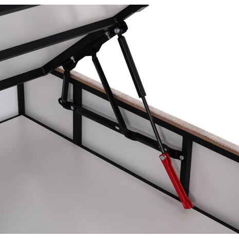 ΚΡΕΒΑΤΙ ΜΕ ΑΠΟΘ.ΧΩΡΟ DOLORES HM631.32 ΜΠΕΖ ΥΦΑΣΜΑ- ΓΙΑ ΣΤΡΩΜΑ 160x200εκ