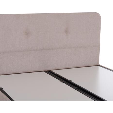 ΚΡΕΒΑΤΙ ΜΕ ΑΠΟΘ.ΧΩΡΟ DOLORES HM631.32 ΜΠΕΖ ΥΦΑΣΜΑ- ΓΙΑ ΣΤΡΩΜΑ 160x200εκ