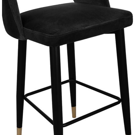 ΣΚΑΜΠΟ ΜΠΑΡ HARPER HM8526.04 ΒΕΛΟΥΔΟ ΜΑΥΡΟ ΜΕ ΜΕΤΑΛΛΙΚΟ ΣΚΕΛΕΤΟ 50Χ51Χ111Υ εκ. (σετ 2 τεμαχίων)