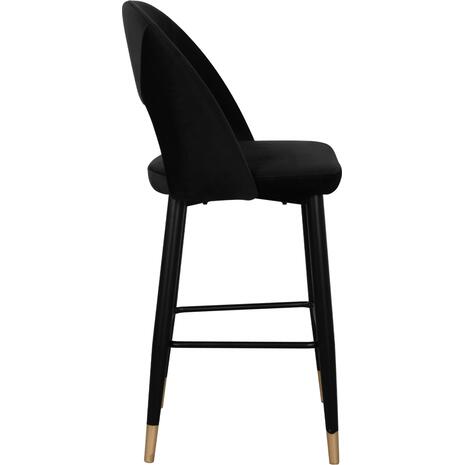 ΣΚΑΜΠΟ ΜΠΑΡ HARPER HM8526.04 ΒΕΛΟΥΔΟ ΜΑΥΡΟ ΜΕ ΜΕΤΑΛΛΙΚΟ ΣΚΕΛΕΤΟ 50Χ51Χ111Υ εκ. (σετ 2 τεμαχίων)