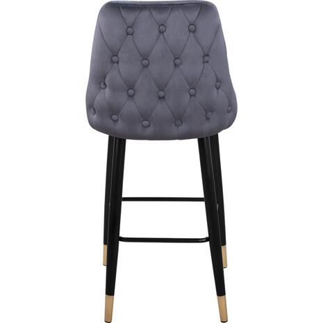 ΣΚΑΜΠΟ ΜΠΑΡ SERENITY HM8519.01 ΑΠΟ ΒΕΛΟΥΔΟ ΓΚΡΙ ΜΕ ΜΕΤΑΛΛΙΚΟ ΣΚΕΛΕΤΟ 51Χ57Χ110Υ εκ. (σετ 2 τεμαχίων)