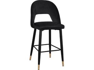 ΣΚΑΜΠΟ ΜΠΑΡ HARPER HM8526.04 ΒΕΛΟΥΔΟ ΜΑΥΡΟ ΜΕ ΜΕΤΑΛΛΙΚΟ ΣΚΕΛΕΤΟ 50Χ51Χ111Υ εκ. (σετ 2 τεμαχίων)