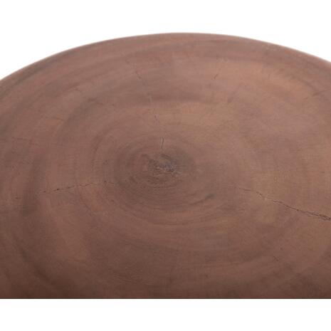 ΣΚΑΜΠΟ PUFFAT HM18172.03 FIBER CEMENT ΓΚΡΙ- ΞΥΛΟ TEAK TOP Φ45x46Υεκ.