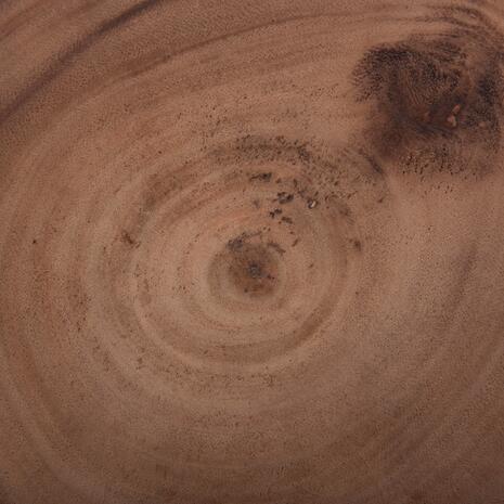 ΣΚΑΜΠΟ PUFFAT HM18172.02 FIBER CEMENT ΛΕΥΚΟ- ΞΥΛΟ TEAK TOP Φ45x46Υεκ.