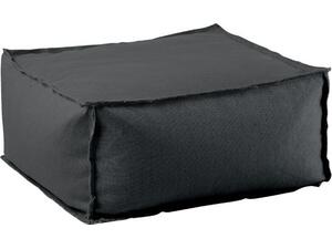 DEPO Πουφ Σκαμπό, 100% Αδιάβροχο, Ύφασμα Γκρι, Αποσπώμενο Κάλυμμα (Ε028,3)