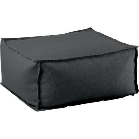 DEPO Πουφ Σκαμπό, 100% Αδιάβροχο, Ύφασμα Γκρι, Αποσπώμενο Κάλυμμα (Ε028,3)