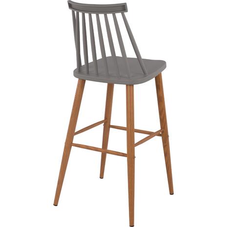 ΣΚΑΜΠΟ ΜΠΑΡ HM8459.10 VANESSA ΣΕ ΓΚΡΙ ΧΡΩΜΑ 43x49x107 εκ. (σετ 2 τεμαχίων)