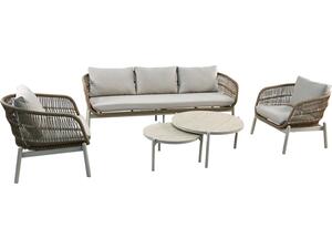 ΣΕΤ ΣΑΛΟΝΙ ΕΞ.ΧΩΡΟΥ 5ΤΜΧ MEMFIS HM6470.02 ΑΛΟΥΜΙΝΙΟ-ΣΧΟΙΝΙ-ΚΕΡΑΜΙΚΟ TOP--APRICOT