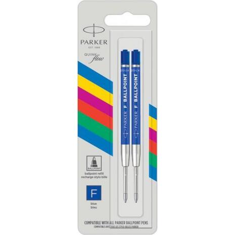 Ανταλλακτικά στυλό Parker P SD Economy Refill Ballpen Fine BL2 μπλε (συσκ.2τεμ) (Μπλε)