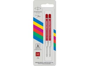 Ανταλλακτικά στυλό Parker P STD Economy Refill Ballpen medium κόκκινο  (συσκ.2τεμ) (Κόκκινο)
