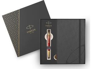 Σετ δώρου Parker prm red GTBP + notebook (Κόκκινο)
