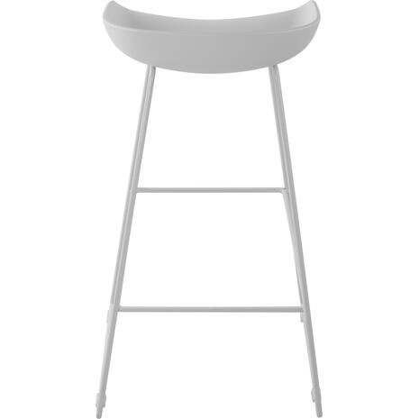 ΣΚΑΜΠΟ ΜΕΤΑΛΛΙΚΟ NAILA HM8450.01 ΜΕ ΚΑΘΙΣΜΑ PP ΛΕΥΚΟ 47x47x83 εκ. (σετ 2 τεμαχίων)