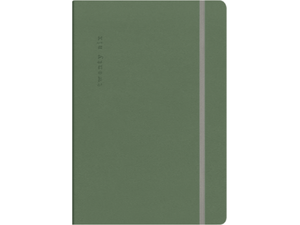 Ημερολόγιο ημερήσιο The Writing Fields Desires 4400 17x24cm 2026 με λάστιχο soft εξώφυλλο Olive
