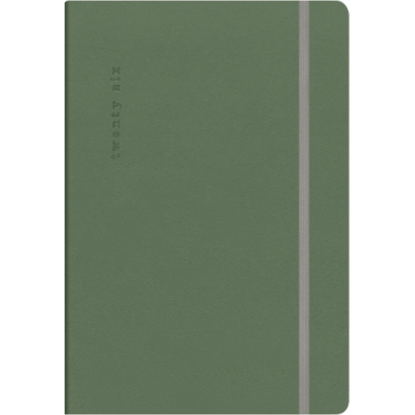 Ημερολόγιο ημερήσιο The Writing Fields Desires 4400 17x24cm 2026 με λάστιχο soft εξώφυλλο Olive