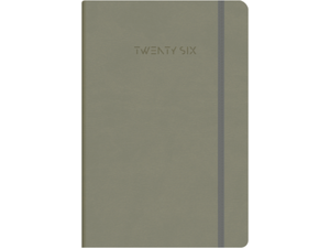 Ημερολόγιο ημερήσιο The Writing Fields Wonders 4700 17x24cm 2026 βελούδινη υφή με λάστιχο ανθρακί