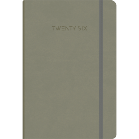 Ημερολόγιο ημερήσιο The Writing Fields Wonders 4700 17x24cm 2026 βελούδινη υφή με λάστιχο ανθρακί