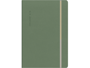 Ημερολόγιο ημερήσιο The Writing Fields Desires 4400 14x21cm 2026 με λάστιχο soft εξώφυλλο Olive