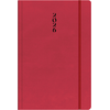 Ημερολόγιο ημερήσιο The Writing Fields All Times 320 17x24cm 2026 ημιεύκαμπτo εξώφυλλο από ματ δερματίνη κόκκινο