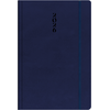 Ημερολόγιο ημερήσιο The Writing Fields All Times 320 17x24cm 2026 ημιεύκαμπτo εξώφυλλο από ματ δερματίνη μπλε