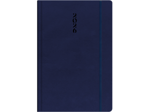 Ημερολόγιο ημερήσιο The Writing Fields All Times 320 17x24cm 2026 ημιεύκαμπτo εξώφυλλο από ματ δερματίνη μπλε