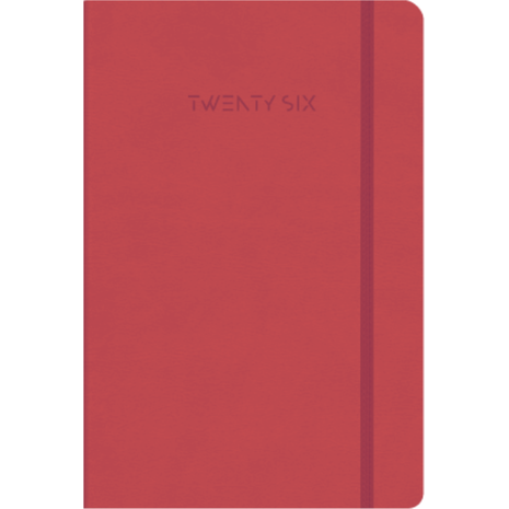 Ημερολόγιο ημερήσιο The Writing Fields Wonders 4700 17x24cm 2026 βελούδινη υφή με λάστιχο κόκκινο