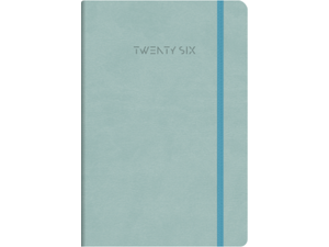 Ημερολόγιο ημερήσιο The Writing Fields Wonders 4700 14x21cm 2026 βελούδινη υφή με λάστιχο γαλάζιο