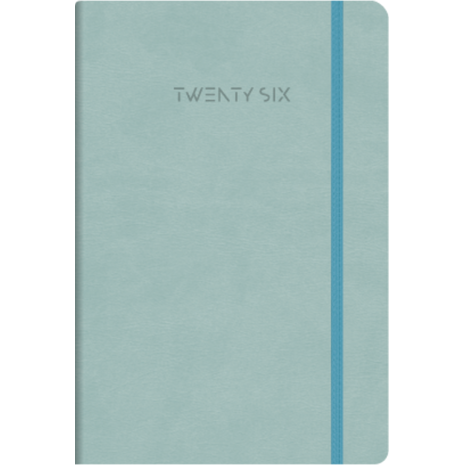 Ημερολόγιο ημερήσιο The Writing Fields Wonders 4700 14x21cm 2026 βελούδινη υφή με λάστιχο γαλάζιο