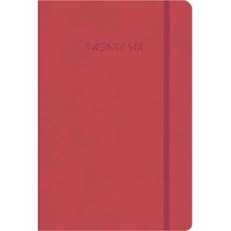 Ημερολόγιο ημερήσιο The Writing Fields Wonders 4700 14x21cm 2026 βελούδινη υφή με λάστιχο κόκκινο