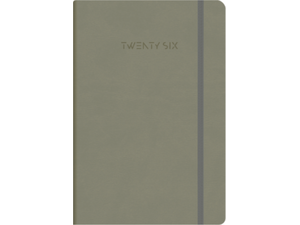 Ημερολόγιο ημερήσιο The Writing Fields Wonders 4700 14x21cm 2026 βελούδινη υφή με λάστιχο ανθρακί