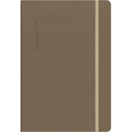 Ημερολόγιο ημερήσιο The Writing Fields Desires 4400 17x24cm 2026 με λάστιχο soft εξώφυλλο καφέ