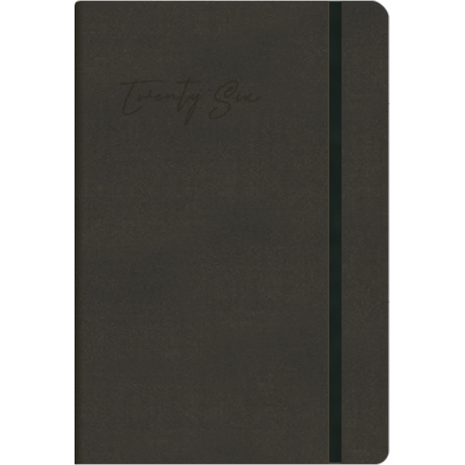 Ημερολόγιο ημερήσιο The Writing Fields Elegant Soft 1070B 14x21cm 2026 με λάστιχο εξώφυλλο ανάγλυφη αίσθηση μαύρο