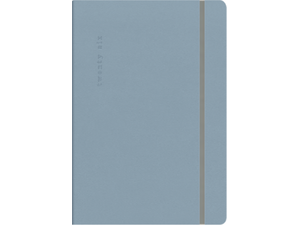 Ημερολόγιο ημερήσιο The Writing Fields Desires 4400 17x24cm 2026 με λάστιχο soft εξώφυλλο Sky Blue