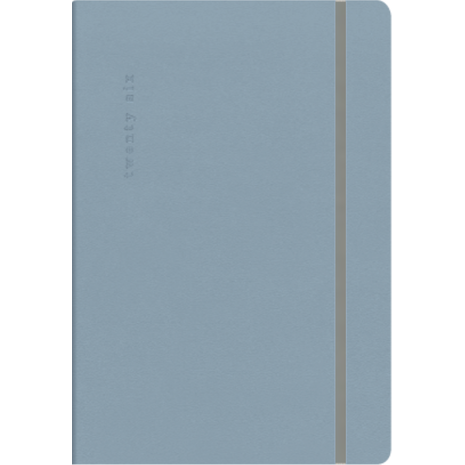 Ημερολόγιο ημερήσιο The Writing Fields Desires 4400 17x24cm 2026 με λάστιχο soft εξώφυλλο Sky Blue