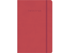 Ημερολόγιο εβδομαδιαίο TWF 2026 Wonders 4700 Soft εύκαμπτο με λάστιχο 21x29cm Κόκκινο
