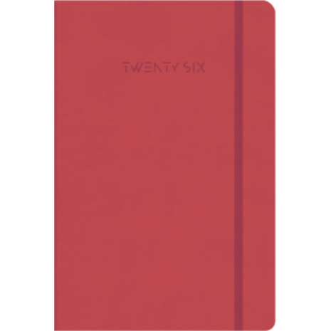 Ημερολόγιο εβδομαδιαίο TWF 2026 Wonders 4700 Soft εύκαμπτο με λάστιχο 21x29cm Κόκκινο