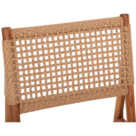 ΚΑΡΕΚΛΑ ΤΡΑΠΕΖΑΡΙΑΣ DINIZ HM6554 ΞΥΛΟ TEAK ΦΥΣΙΚΟ--ΣΥΝΘ.ΣΧΟΙΝΙ 48x60x84Υεκ.