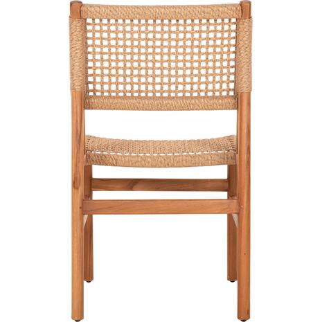 ΚΑΡΕΚΛΑ ΤΡΑΠΕΖΑΡΙΑΣ DINIZ HM6554 ΞΥΛΟ TEAK ΦΥΣΙΚΟ--ΣΥΝΘ.ΣΧΟΙΝΙ 48x60x84Υεκ.